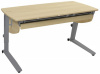 Растущая парта Премиум с выдвижным ящиком Береза Береза Серый
